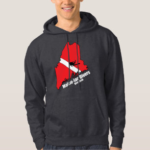 Veste À Capuche Maineiac Divers Silhouette Logo Dark Sweatshirt