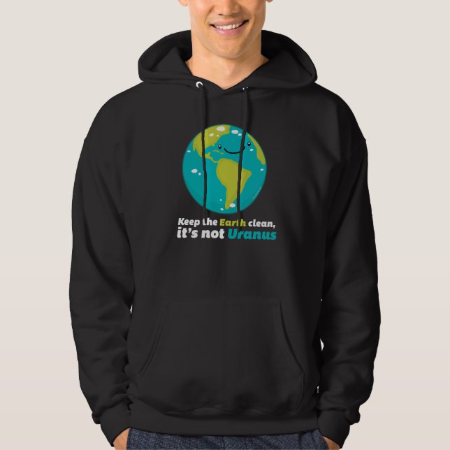 Veste À Capuche Maintenez la terre propre (Devant)
