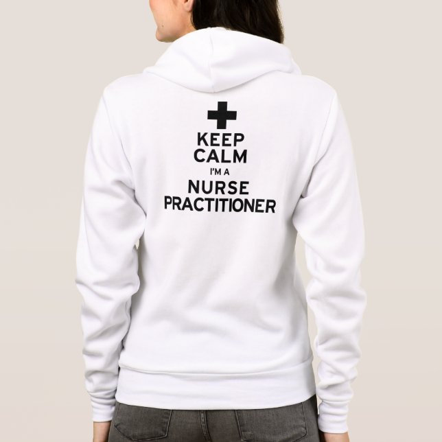 Veste À Capuche Maintenir le calme Infirmier Praticien (Dos)