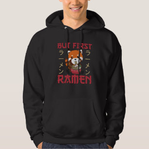 Veste À Capuche Mais Le Premier Ramen Rouge Panda Mange Ramen