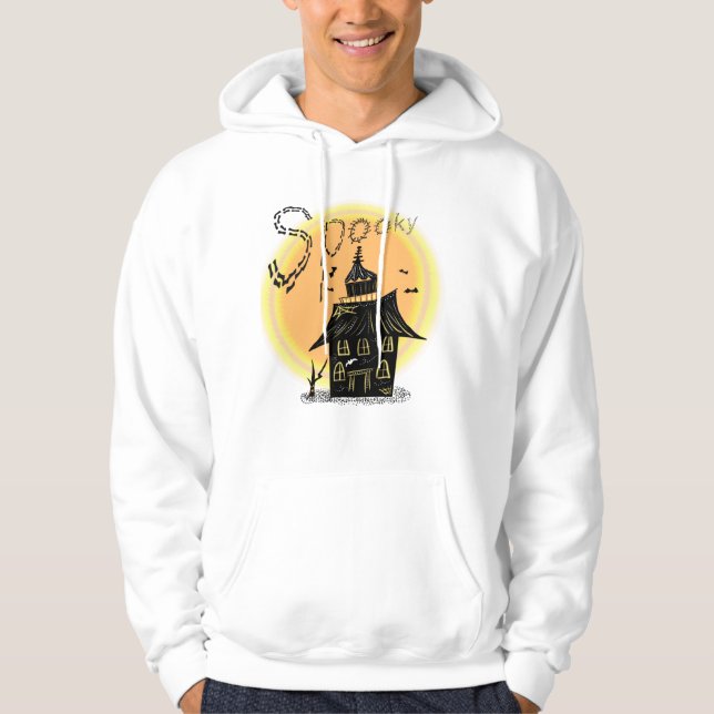 Veste À Capuche Maison Hantée Halloween Épouvantable  (Devant)