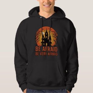 Veste À Capuche Maison hantée Sois effrayé Design Halloween vintag