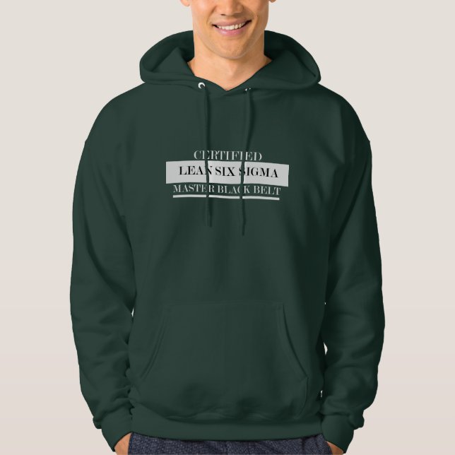 Veste À Capuche Maître Black Belt - Lean Six Sigma (Devant)
