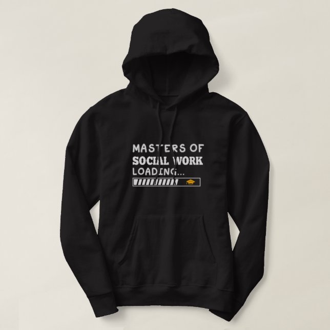 Veste À Capuche Maîtres De Travail Social MSW Graduation Future So (Design devant)