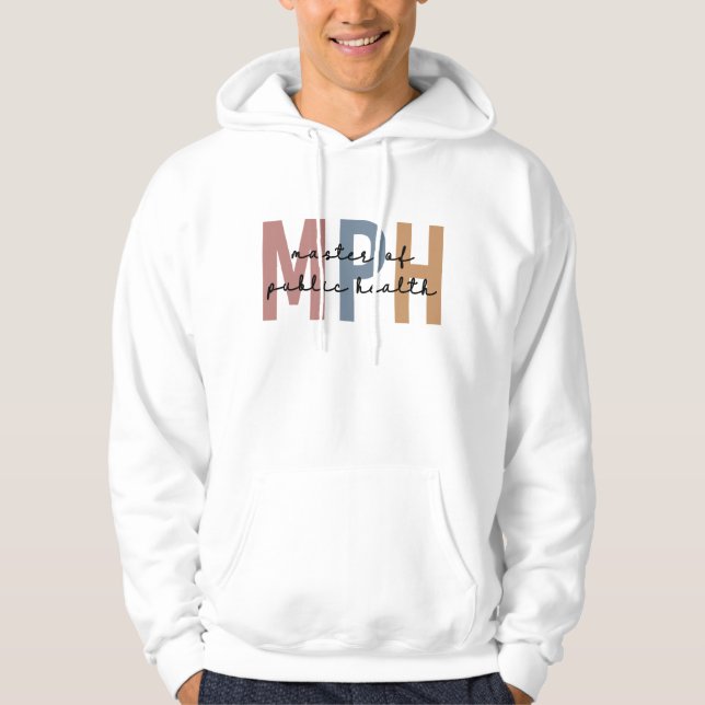 Veste À Capuche Maîtrise en santé publique du MPH (Devant)