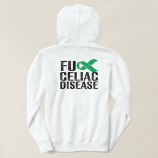 Veste À Capuche Maladie cœliaque FU - Noir & Vert