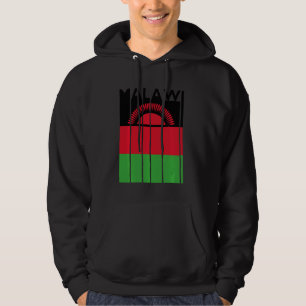 Veste À Capuche Malawi T Chemise Malawi Vintage Malawi Drapeau Le
