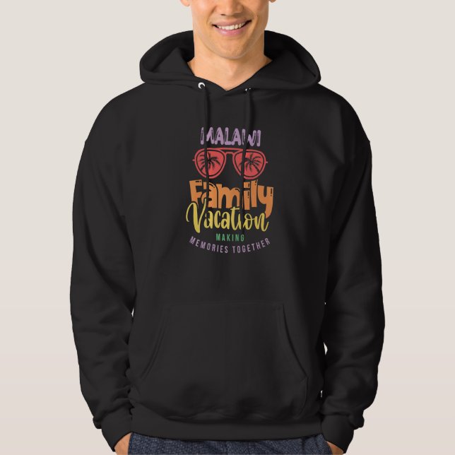 Veste À Capuche Malawien Vacances Correspondance Familiale (Devant)