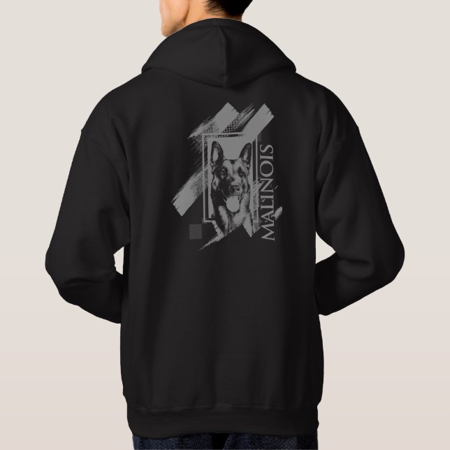 Veste À Capuche Malinois - berger belge - Mechelaar - Maligator (Dos)
