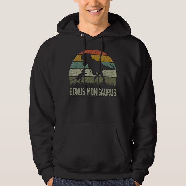 Veste À Capuche Mama Saurus T Rex Dinosaur Bonus Momsaurus Famille (Devant)