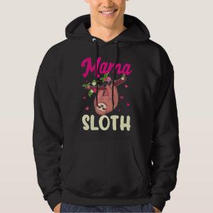 Veste À Capuche Mama Sloth Lazy Spirit Animal Maman Famille Corres