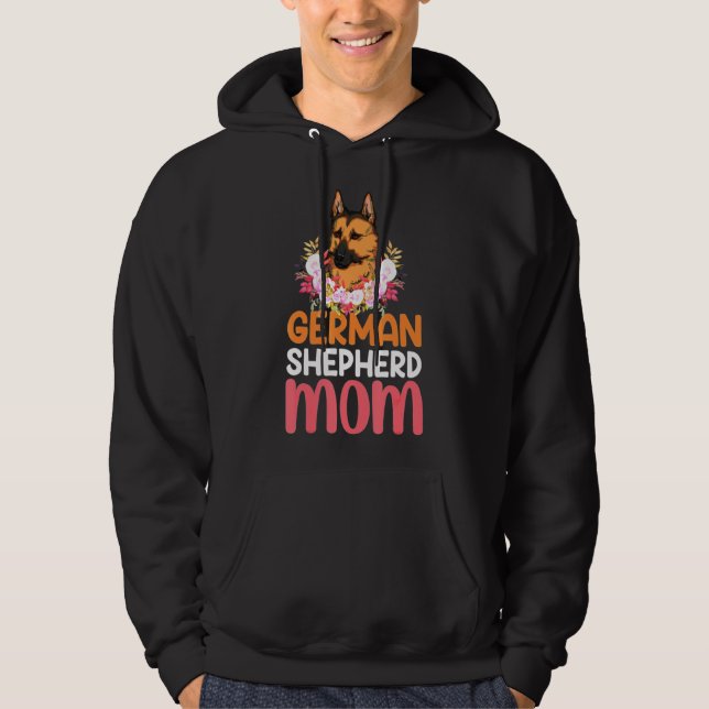 Veste À Capuche Maman Allemand Shepard Berger Chien (Devant)