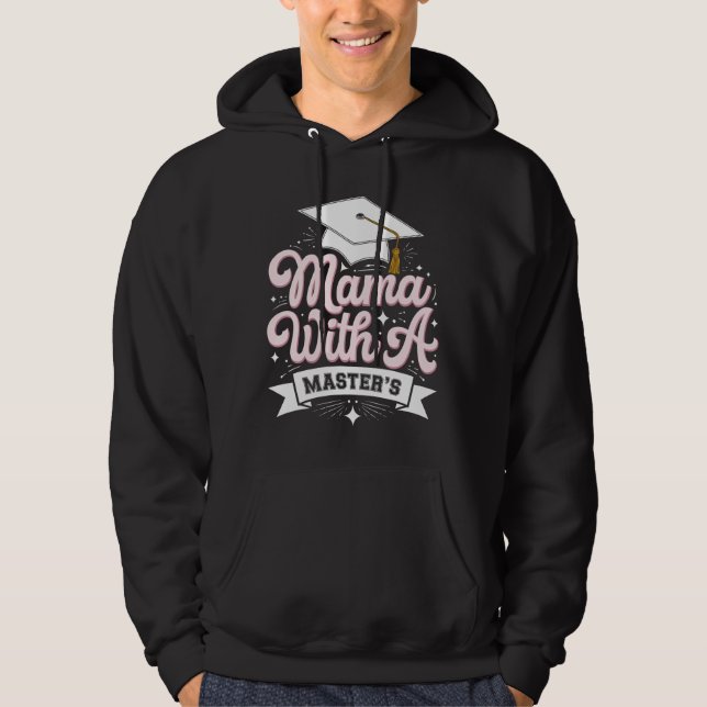 Veste À Capuche Maman avec diplômé de master diplômée maman (Devant)