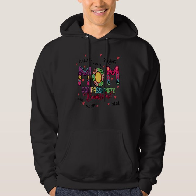 Veste À Capuche Maman Belle compassion pour maman sur la mère (Devant)