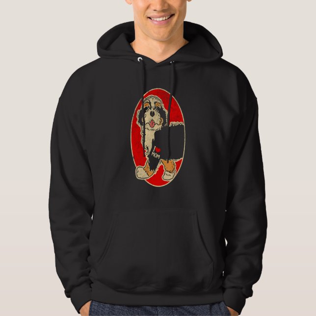 Veste À Capuche Maman Bernedoodle (Devant)