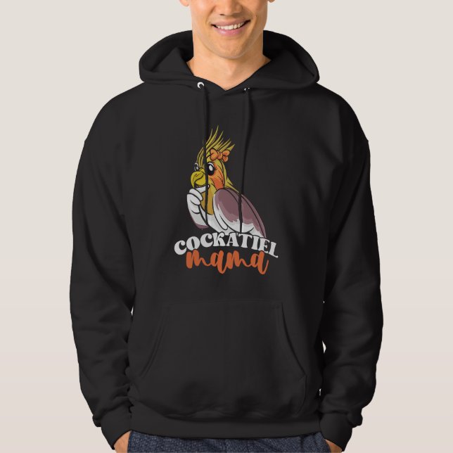 Veste À Capuche Maman Calopsitte Oiseau Mignon Maman pour les prop (Devant)