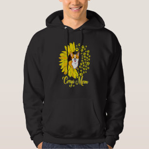 Veste À Capuche Maman Corgi Joli Chien Corgi Tournesol Bonne Fête 