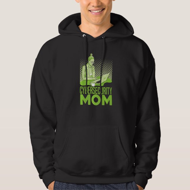 Veste À Capuche Maman Cybersécurité  Ingénieure Logiciel Programma (Devant)