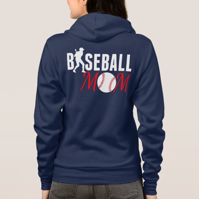 Veste À Capuche Maman de baseball (Dos)