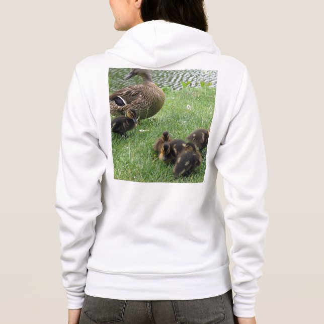 Veste À Capuche Maman de canard et chemise de canetons (Dos)