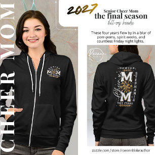 Veste À Capuche Maman de cheerleader senior 2027 personnalisé