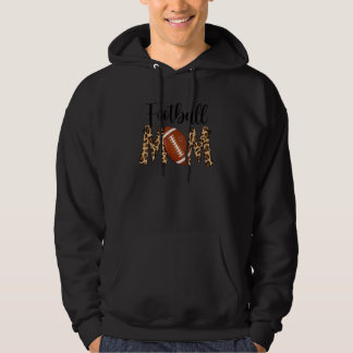 Veste À Capuche Maman de football léopard Fête des mères mères fem