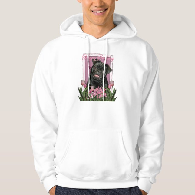 Veste À Capuche Maman de joyeux anniversaire - carlin - Ruffy (Devant)
