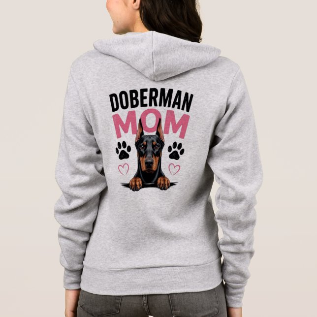 Veste À Capuche Maman Doberman (Dos)