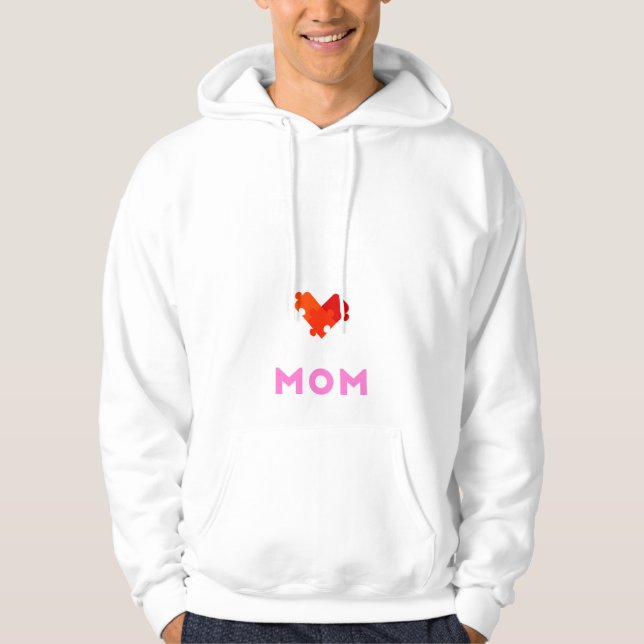 Veste À Capuche Maman Sensibilisation sur l'autisme Jour Cool Mère (Devant)