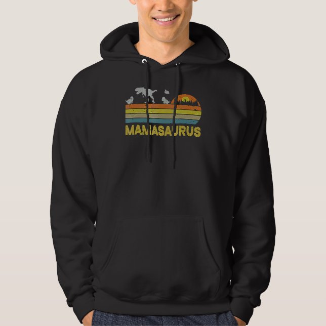 Veste À Capuche Mamasaurus Rex Dinosaur Mama Saurus Fami de la mèr (Devant)