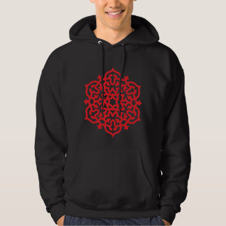 Veste À Capuche Mandala rouge