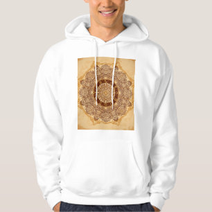 Veste À Capuche Mandalas, zodiac, orné, cercle vintage.