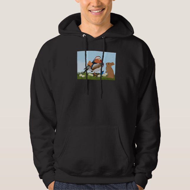 Veste À Capuche Mandarin Canard Oiseau Bunny Printemps Oiseau Anim (Devant)