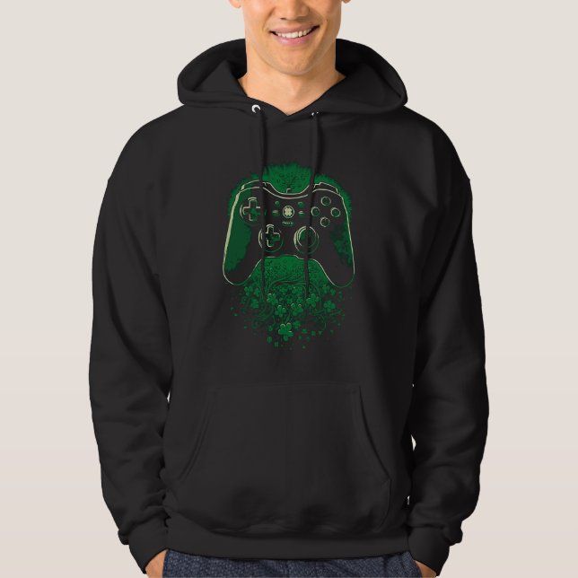 Veste À Capuche Manette de jeu C Joueur irlandais Saint-Patrick (Devant)