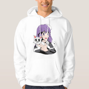 Veste À Capuche Manga kawaii amateur de dessins animés mignons et