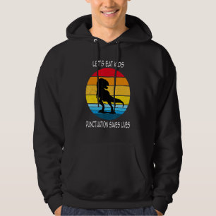 Veste À Capuche Mangeons Ponctuation Enfants Saves Vies Grammaire