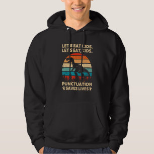 Veste À Capuche Mangeons Ponctuation Enfants Saves Vies Grammar Di