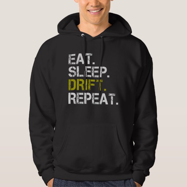 Veste À Capuche Manger Dérive de sommeil Répéter la course de déri (Devant)