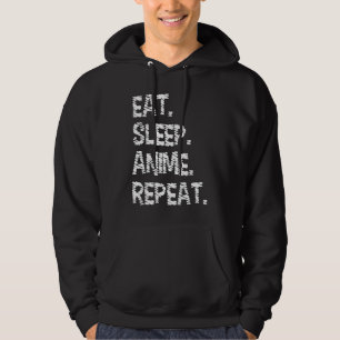Veste À Capuche Manger Dormir Anime Répéter Conception pour amat