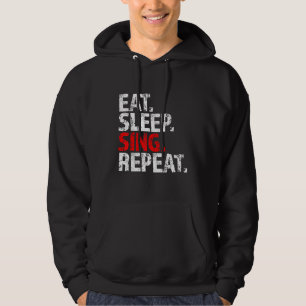 Veste À Capuche Manger Sleep Chanter Répéter Plomb Vocaliste Vox F