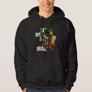 Veste À Capuche Mangez Boire Et Soyez Crâne Irlandais Heureux St P