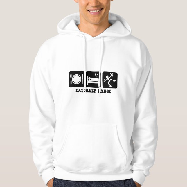 Veste À Capuche mangez la danse de sommeil (Devant)