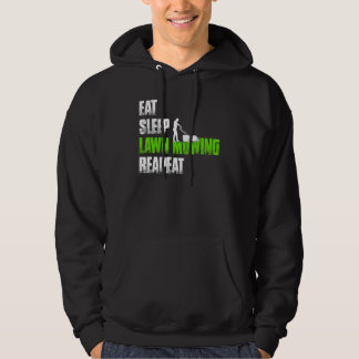 Veste À Capuche Mangez la tondeuse de la pelouse de sommeil Répéte