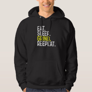 Veste À Capuche Mangez Sleep Grind Répétez Gamer Jeu