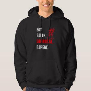 Veste À Capuche Mangez Sleep Lacrosse Répéter Lacrosse Hommes Femm
