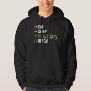 Veste À Capuche Mangez Sleep Margaritas Répéter
