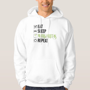 Veste À Capuche Mangez Sleep Margaritas Répéter
