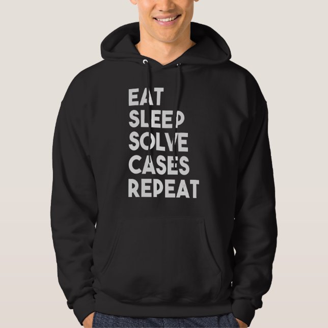 Veste À Capuche Mangez Sleep Résolvez Coques Répéter Avocat Litige (Devant)