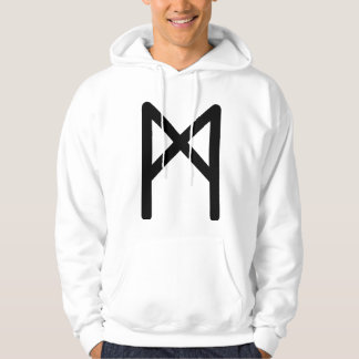 Veste À Capuche MANNAZ Rune nordique (Humain, Humanité) | Futhark