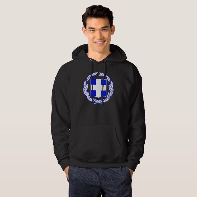 Veste À Capuche Manteau des bras grec (Devant entier)